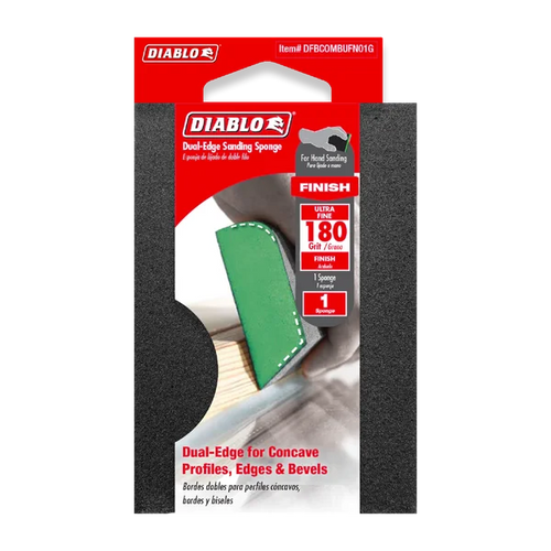 Diablo 180-Grit Dual-Edge Sanding Sponge