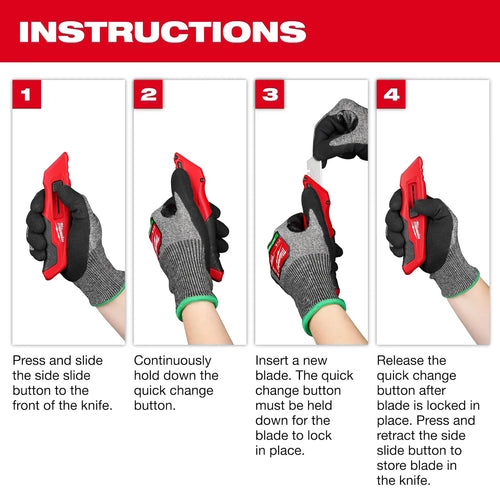 Milwaukee Side Sliding Utility Knife