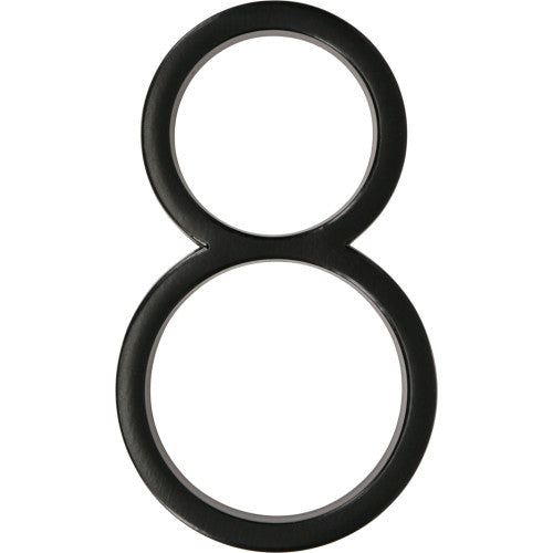 Distinctions Floating Mount House Number 8 Black