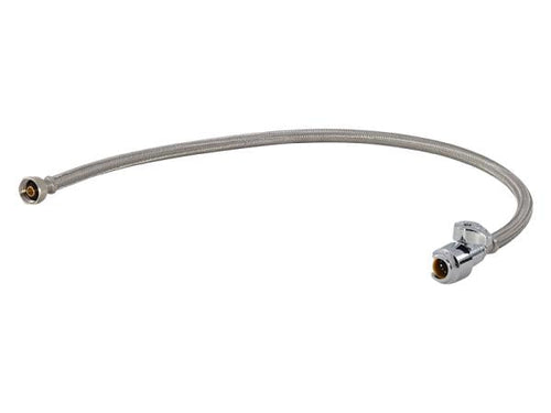 SharkBite Max Stainless Steel Braided Faucet Connector with Straight Stop Valve