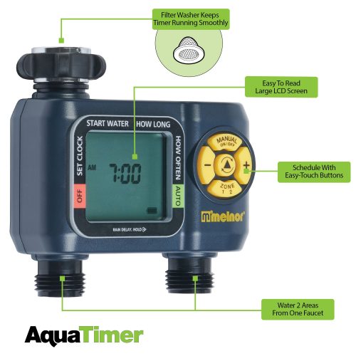 Melnor AquaTimer™ 2-Zone Digital Water Timer