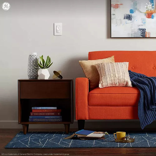 GE Cync Smart Dimmer Light Switch, No Neutral Wire Required, Bluetooth and 2.4 GHz Wi-Fi, Works with Alexa and Google Home