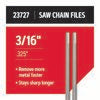 Oregon® 3/16 in. Round Saw Chain Files (2-Pack) for Sharpening 0.325 in. Pitch Saw Chain 23727