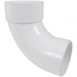 Genova Products PVC Sewer Fittings 90° Sanitary Street Elbow