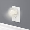 Globe Electric White Automatic Dusk to Dawn 360-Degree Directional LED Night Light