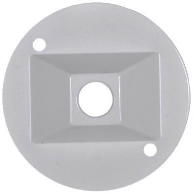 Master Electrician Weatherproof Round Lampholder Cover White