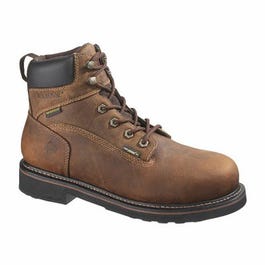 Brek Waterproof Boots, Medium Width, Brown Leather, Men's Size 8