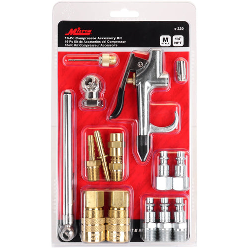 Milton Air Compressor Accessory Starter Kit (16-Piece)