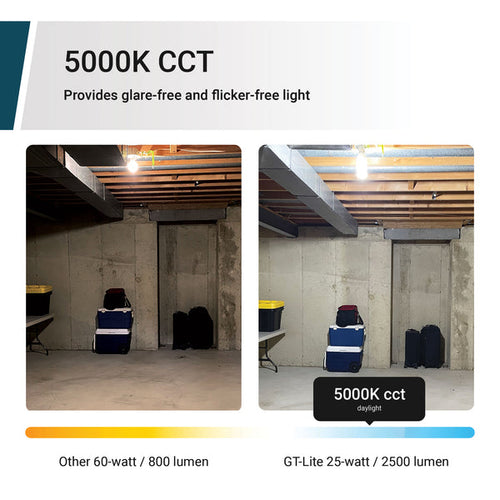 GT Lite 2500 Lumen LED Corn Cob Bulb, 25-Watt, 250-Watt Equivalent, 5000K Daylight, E26