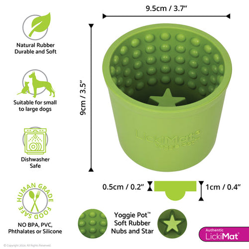 LickiMat Yoggie Pot Dog Feeder