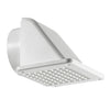 Lambro 4 inch Recessed Soffit Exhaust Dryer Vent Damper Removable Screen