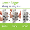 Lever Edge 15 Amp Single Pole Rocker Switch, White