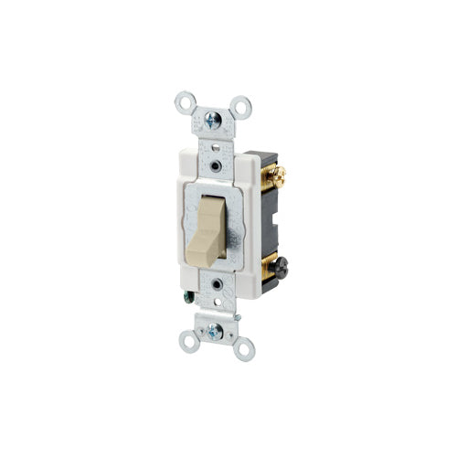 Leviton 20 Amp, Toggle Switch, 3-Way, Quiet Switch, Commercial Spec Grade