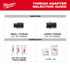 Milwaukee 5PK Large Thread Adapters for QUIK-LOK™ Arbors