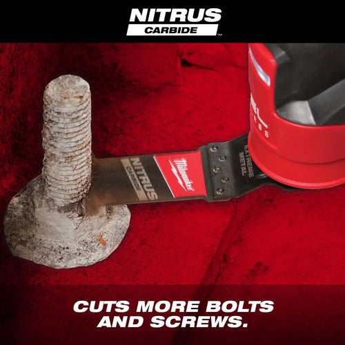 Milwaukee 1-3/8 NITRUS™ Carbide Extreme Metal Universal Fit Oscillating Multi-Tool Blade (1 PK)
