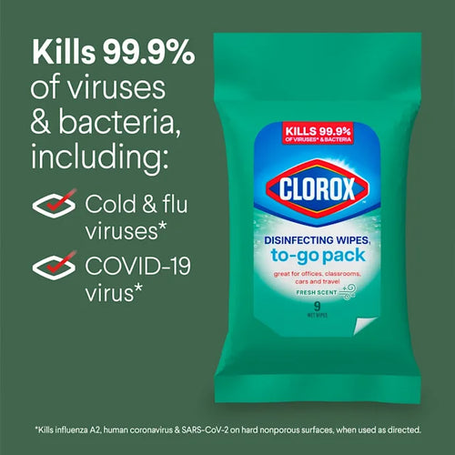 Clorox™ Disinfecting Cleaning Wipes~1~ To Go Pack Fresh Scent