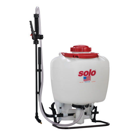 Solo 425-101 Backpack Sprayer, 4 Gallon, Piston, w/Carry Handle