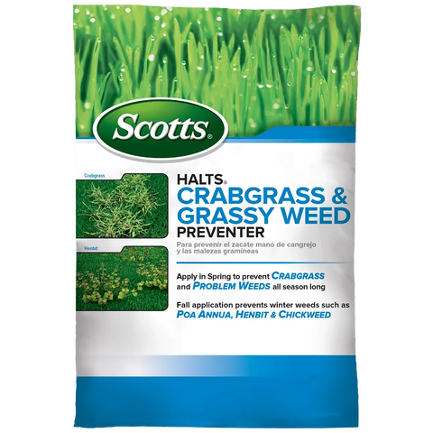 Scotts Halts Crabgrass & Grassy Weed Preventer