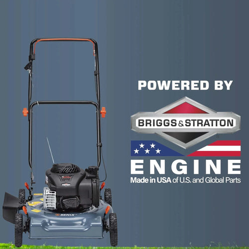 Senix 20 125cc 4-Cycle Briggs & Stratton Engine Gas Push Lawn Mower with Side Discharge