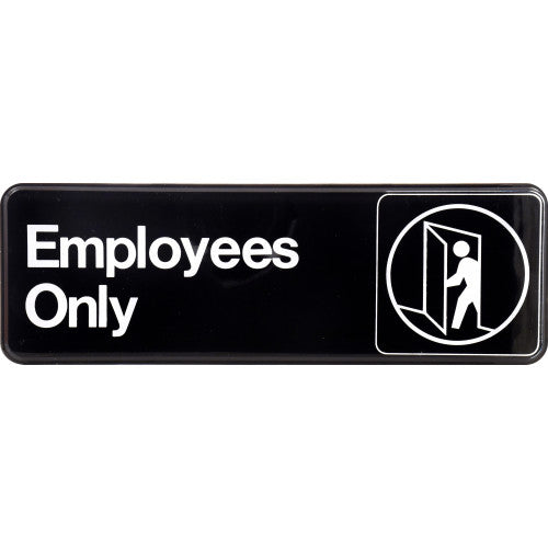 Hillman Employees Only Sign (3 x 9)