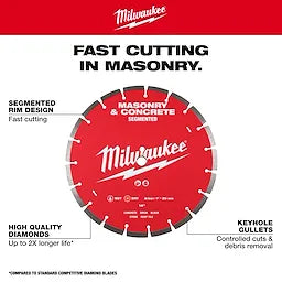 Milwaukee 7 Segmented Masonry & Concrete Diamond Blade