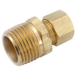 Compression Fitting, Connector, 5/8 Compression x 1/2-In. MPT
