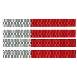 Conspicuity Tape Kit, Red/Silver, 12-In. Strips, 4-Pk.