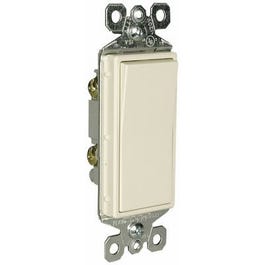 Decorator Single Pole Light Switch, Light Almond, 10-Pk.