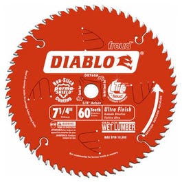 Diablo Ultra Finish Saw Blade, 7.25-In., 60-Teeth