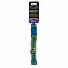 Dog Collar, Glow-in-the Dark, Green Grid, 5/8 x 10-14-In.