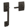 Door Handle, Matte Black, Latitude Lever