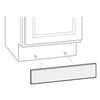 Kitchen Cabinet Toe Kick, White Finish, 90 x 4.5 x 1/4-In.
