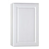 Kitchen Wall Cabinet, Assembled, White Finish, Single-Door, 18 x 30 x 12-In.