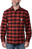 Carhartt Rugged Flex™ Relaxed Fit Midweight Flannel Long-Sleeve Plaid Shirt for Men (Red Ochre)