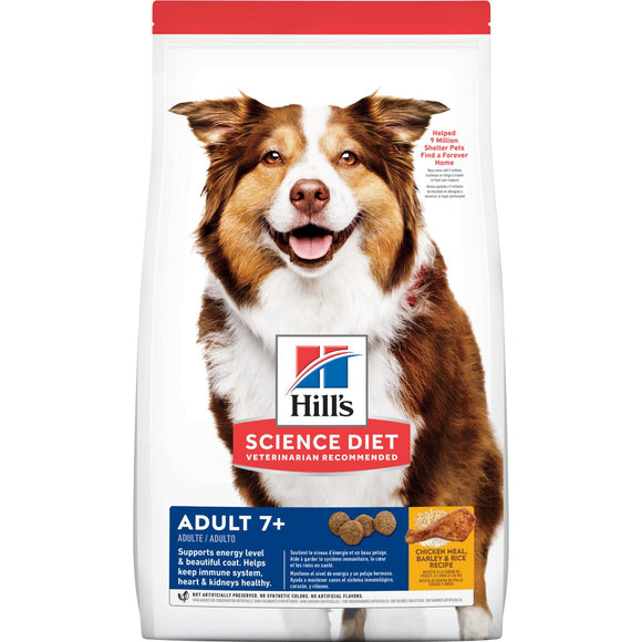 Hill's® Science Diet® Adult 7+ Chicken Meal, Barley & Rice Recipe Dog Food (33 lb)