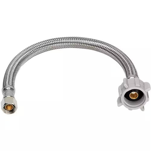 Homewerks Worldwide Universal Toil Connector Stainless Steel (1/2 x 12, Stainless Steel)