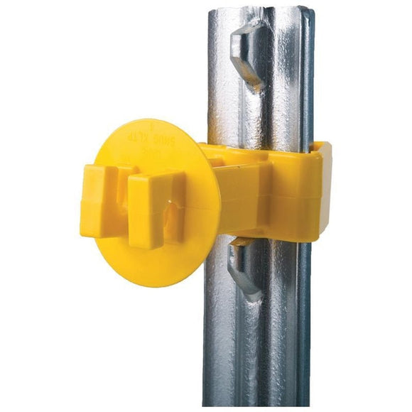 SNUG EXTRA LENGTH T-POST INSULATOR (25 PACK, Yellow)