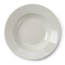 DISH, WHITE SOUP BOWL