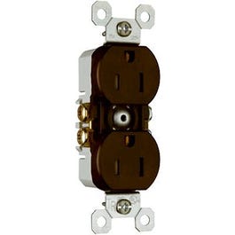 15A Brown Tamper-Resistant Receptacle