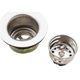 Jr. Duo Sink Strainer, Stainless Steel Basket, 2 - 2.5-In.