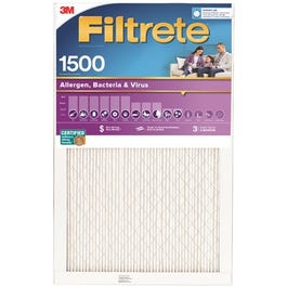 Pleated Furnace Filter, Ultra Allergen Reduction, 3-Month, Purple, 15x20x1-In.