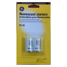 Fluorescent Starter, For 22 & 25-Watt Lamps