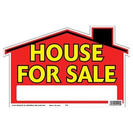 House for Sale Sign, Polyethylene, 9 x 12-In.