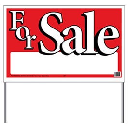 For Sale Sign, 26 x 16-In.
