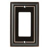 Decorator Rocker/GFI Plate, 1-Gang, Architectural, Bronze & Copper Zinc