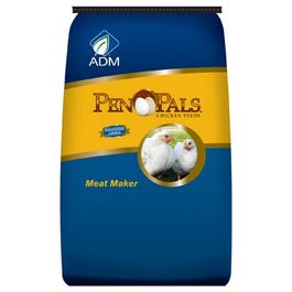 Pen Pals Chicken Feed, Meat Maker, Non-Medicated, Crumble, 50-Lbs.