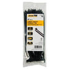 Light Duty Cable Tie, UV Black, 8-In., 100-Pk.