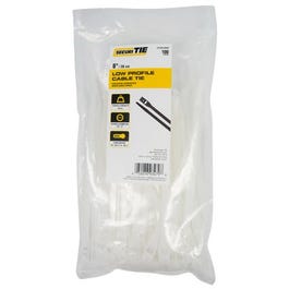 Low-Profile Cable Tie, 8-In., 100-Pk.