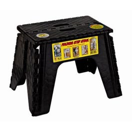 EZ Fold Stepstool, Black, 12-In.