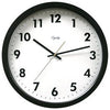 Commercial Wall Clock, Black, 14-In.